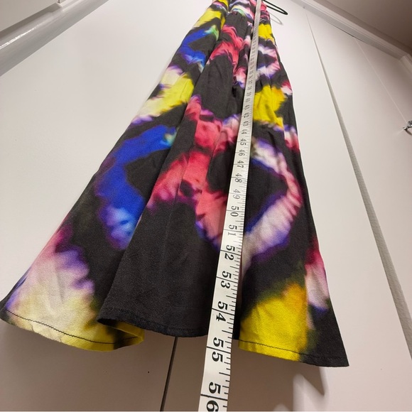 Busayo X RTR - Rainbow Tie Dye Maxi High Neck Dress - Size 0 - Picture 11 of 13